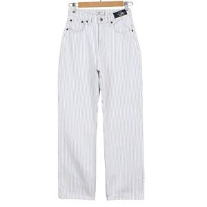 Abercrombie Curve Love High Rise Loose Jean - Stripe